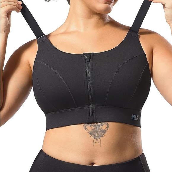VFUS Other - NWT VFUS Women’s Zip Front Adjustable High Impact Sports Bra Sz XXL